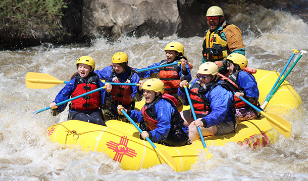 Albuquerque Trailblazer troop white water rafting