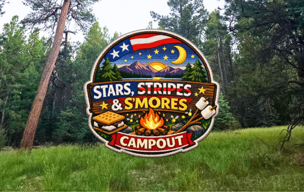 Camp Elliott Barker & image of camp patch